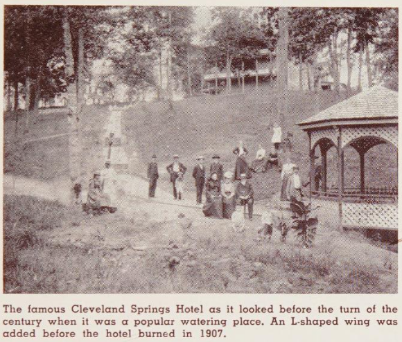 Cleveland Springs after the hotel wing was added.